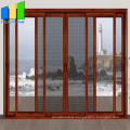 50mm thickness aluminium glass sliding door soundproof floor track sliding door